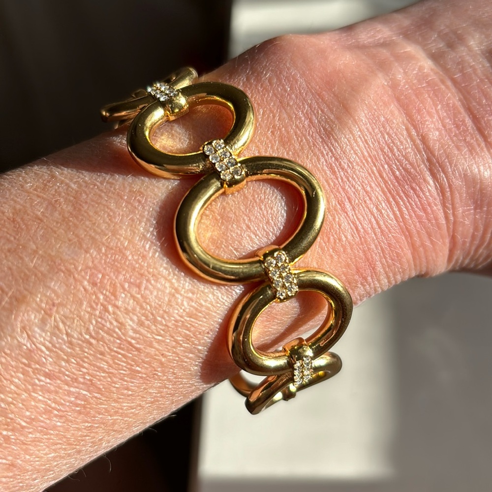 J Crew Link Crystal Cuff.